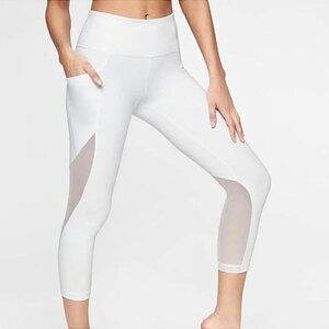 Athleta Capri Leggings, M, White